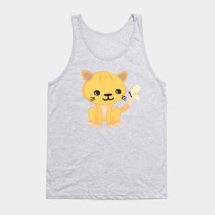 Kawaii Cute Kitty Cat Meow Kid Design Tank Top